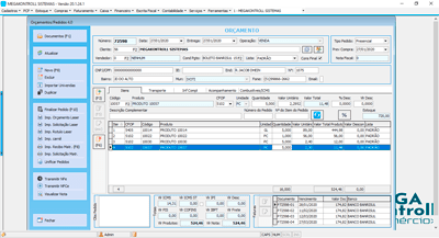 Orçamentos e Vendas